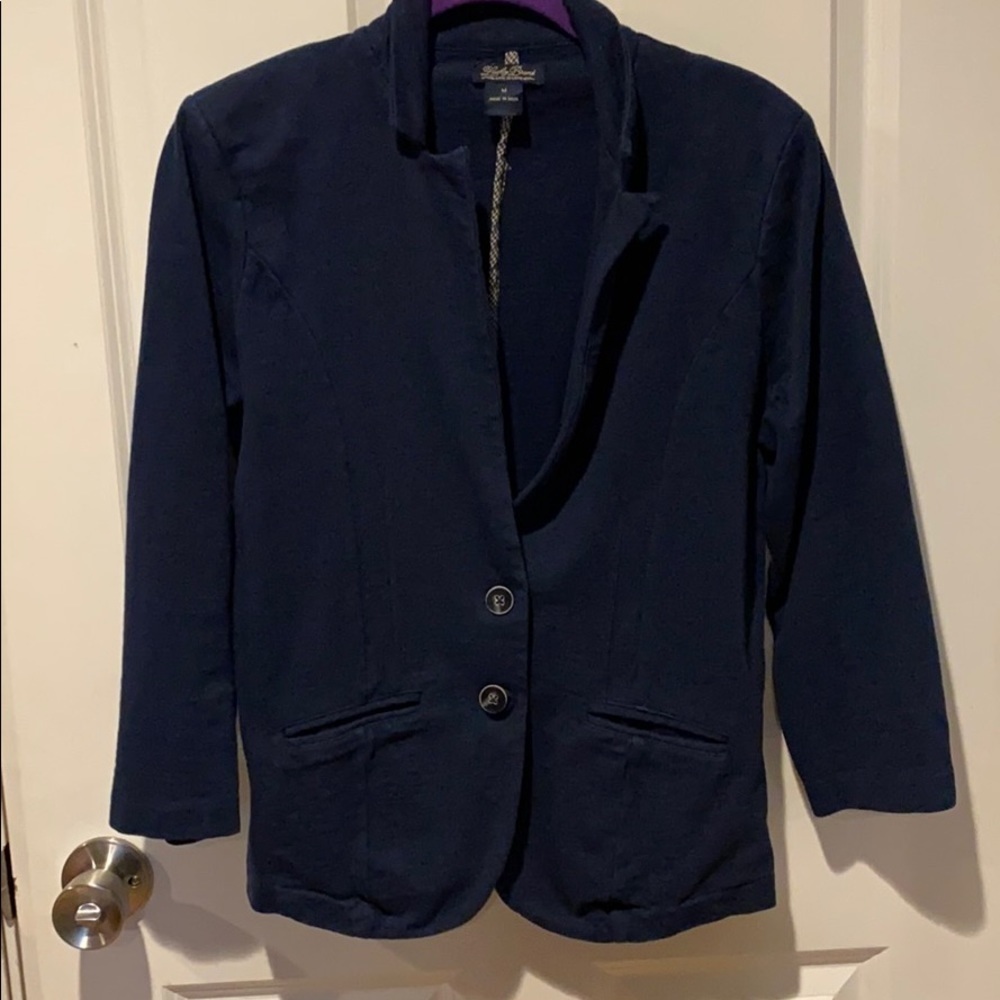 Lucky Brand Navy Casual Blazer EUC